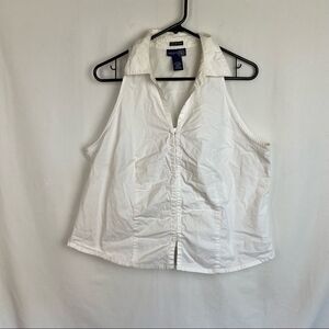 Venezia collared tank top shirt.
